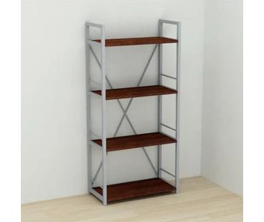 Этажерка 4/60 Ferrum-decor Серии Коннект 120x60x28 серый ДСП Венге 16мм (FRD-105544)