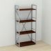 Этажерка 4/60 Ferrum-decor Серии Коннект 120x60x28 серый ДСП Венге 16мм (FRD-105544)
