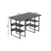 Компьютерный стол Карен 75x120x60 черный ДСП Сосна Кембра 16мм FRD-102044