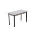 Стіл кухонний Ferrum-decor Беніта 75x120x70 Чорний ДСП Бетон 16мм (FRD-105569)