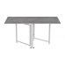 Стол-книга трансформер Орион 2 Ferrum-decor 750x1520x730 Белый металл ДСП Бетон 16 мм (FRD-104596)