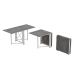 Стол-книга трансформер Орион 2 Ferrum-decor 750x1520x730 Белый металл ДСП Бетон 16 мм (FRD-104596)