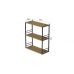 Книжкова полиця універсальна Ferrum-decor Стім 2 74x63x26 чорний ДСП Дуб Артизан 16мм (FRD-104105)