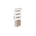 Етажерка 4/60 Ferrum-decor Серії Конект із тумбою 179x60x28 Білий ДСП Артизан (FRD-104492)