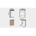 Столик Терри Ferrum-decor 650x440x330 Черный металл ДСП Дуб Сонома 16 мм (FRD-104651)