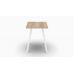 Табурет Ferrum-decor 430x320x320 Белый металл ДСП Дуб Сонома 16 мм (FRD-104643)