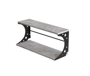 Полка настенная Ferrum-decor Букин 330x500x240 металл Черный ДСП Бетон 16 мм (FRD-102848) Полка настенная Ferrum-decor Букин 330x500x240 металл Черный ДСП Бетон 16 мм (FRD-102848)