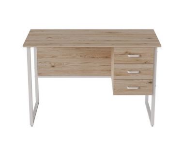 Компьютерный стол Ferrum-decor Гарри 75x140x60 белый ДСП Дуб Артизан 16мм (FRD-104063)
