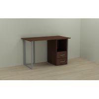 Компьютерный стол Ferrum-decor Отто 75x140x70 серый ДСП Венге 16мм (FRD-106016)