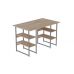 Комп'ютерний стіл Ferrum-decor Карен 75x140x60 сірий ДСП Дуб Артізан 32мм (FRD-102436)