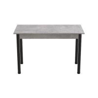 Стіл кухонний Ferrum-decor Беніта 75x120x70 Чорний ДСП Бетон 16мм (FRD-105569)