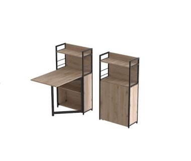Стол книга с этажеркой Практик 1 1200x640x990 Черный металл ДСП Дуб Сан-Марино 16мм FRD-104612 Стол книга с этажеркой Практик 1 1200x640x990 Черный металл ДСП Дуб Сан-Марино 16мм FRD-104612