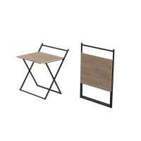 Стол трансформер Компакт 1 750x790x720 Черный металл ДСП Дуб Сан-Марино 16мм FRD-104677