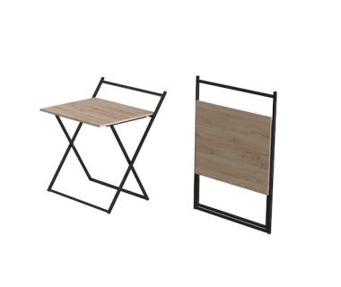 Стіл трансформер Компакт 1 750x790x720 Чорний метал ДСП Дуб Сан-Марино 16мм FRD-104677