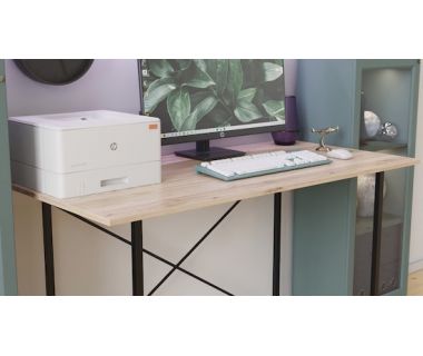 Письмовий стіл Line Лайт 750x1000x500 Чорний метал ДСП Дуб Сан-Марино 16мм FRD-104837