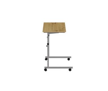 Стіл приставний Ferrum-decor Аміго 62x60x40 метал Сірий ДСП Дуб Артизан 16мм (FRD-102545)