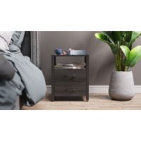 Тумба універсальна Вів'єн 2/2 50x41x40 чорний ДСП Сосна Кембра 16мм FRD-104160