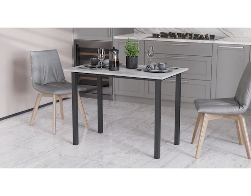 Стіл універсальний Knap Ferrum-decor 750x1200x700 Чорний метал ДСП Бетон 16 мм (FRD-106376)