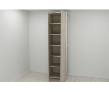 Шкаф Гардероб Уни секция 7 серии Конект Ferrum-decor 220x60x50см Белый металл ДСП Дуб Сонома 16 мм (FRD-104569) Шкаф Гардероб Уни секция 7 серии Конект Ferrum-decor 220x60x50см Белый металл ДСП Дуб Сонома 16 мм (FRD-104569)
