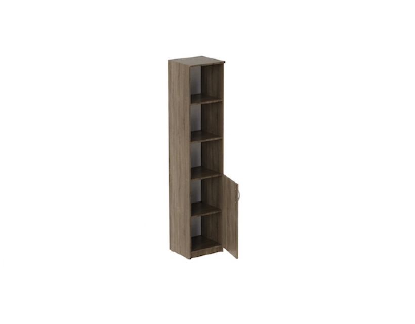 Пенал Анжело Ferrum-decor на 4 полки с 1 дверью 1900x400x380 ДСП Дуб Сонома Трюфель 16 мм (FRD-104915)
