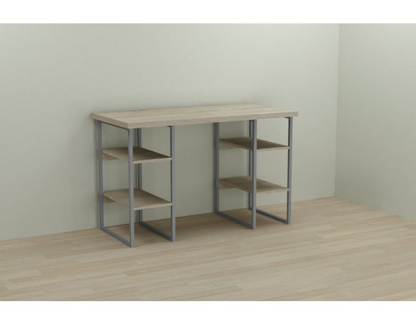 Компьютерный стол Ferrum-decor Карен 75x140x70 серый ДСП Дуб Сонома 32мм (FRD-102454)