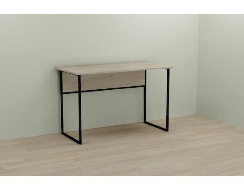 Комп'ютерний стіл Ferrum-decor Коді 75x140x60 чорний ДСП Дуб Сонома 16мм (FRD-103752)