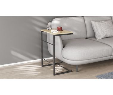 Столик Терри Ferrum-decor 650x440x330 Черный металл ДСП Дуб Сонома 16 мм (FRD-104651) Столик Терри Ferrum-decor 650x440x330 Черный металл ДСП Дуб Сонома 16 мм (FRD-104651)