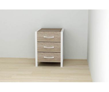 Тумба универсальная Ferrum-decor Вивьен 3 50x41x40 белый ДСП Дуб Сонома Трюфель 16мм (FRD-104194) Тумба универсальная Ferrum-decor Вивьен 3 50x41x40 белый ДСП Дуб Сонома Трюфель 16мм (FRD-104194)