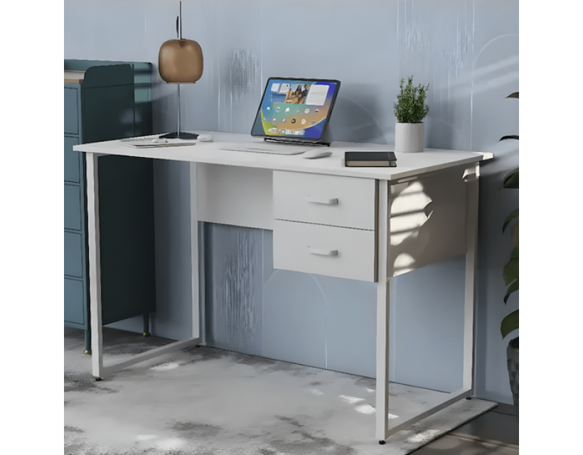 Комп'ютерний стіл Ferrum-decor Гаррі 75x120x60 сірий ДСП Білий 32мм (FRD-101456)