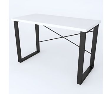 Письменный стол Ferrum-decor Драйв 750x1000x600 Черный металл ДСП Белый 32 мм (FRD-103296)