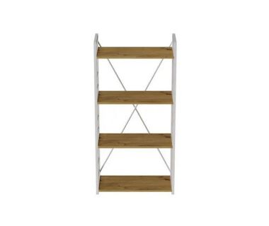 Етажерка 4/60 Ferrum-decor Серії Коннект 120x60x28 білий ДСП Дуб Артизан 16мм (FRD-104244)