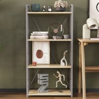 Етажерка 4/60 Ferrum-decor Серії Коннект 120x60x28 сірий ДСП Дуб Сонома 16мм (FRD-104251)
