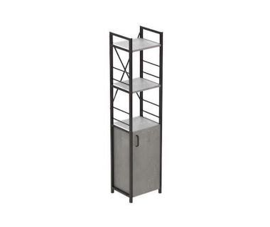 Етажерка 3/34 Ferrum-decor Серії Конект з тумбою 144x34x28 Чорний ДСП Бетон (FRD-104427) Етажерка 3/34 Ferrum-decor Серії Конект з тумбою 144x34x28 Чорний ДСП Бетон (FRD-104427)