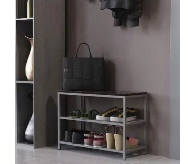 Банкетка универсальная Ferrum-decor Слайм 45x63x26 серый ДСП Венге 16мм (FRD-105511)