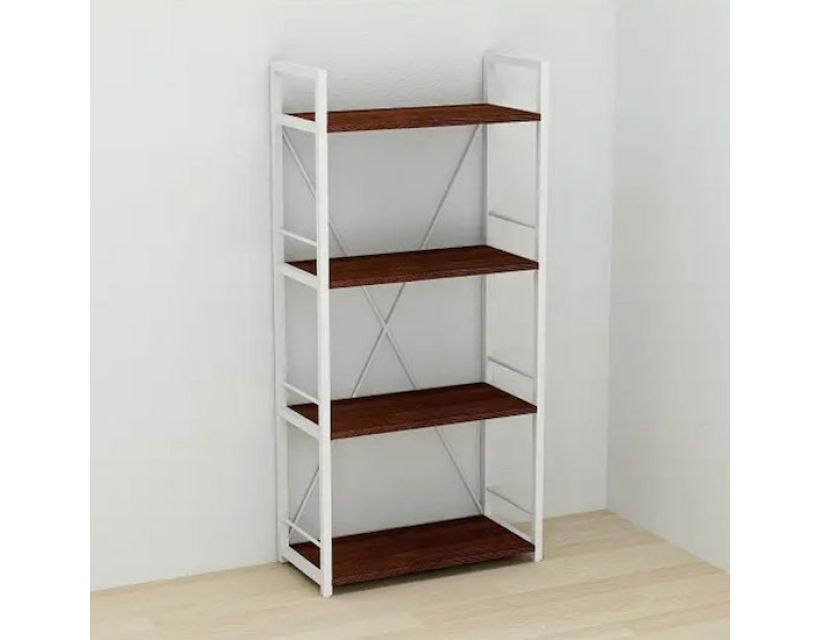 Етажерка 4/60 Ferrum-decor Серії Коннект 120x60x28 білий ДСП Венге 16мм (FRD-105526)