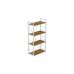 Етажерка 4/60 Ferrum-decor Серії Коннект 120x60x28 білий ДСП Дуб Артизан 16мм (FRD-104244)