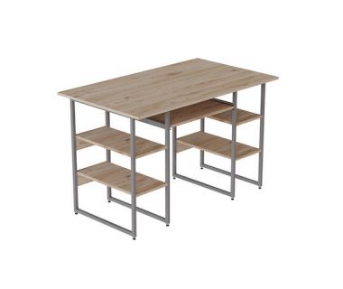 Компьютерный стол Ferrum-decor Тим 75x140x60 серый ДСП Дуб Артизан 32мм (FRD-102476)