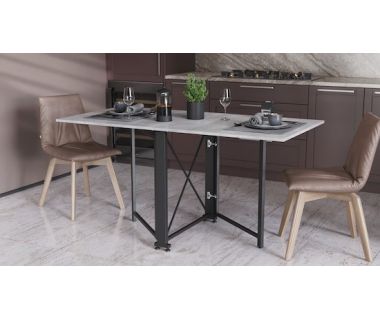 Стол-книга трансформер Орион 2 Ferrum-decor 750x1520x730 Черный металл ДСП Бетон 16 мм (FRD-104589) Стол-книга трансформер Орион 2 Ferrum-decor 750x1520x730 Черный металл ДСП Бетон 16 мм (FRD-104589)