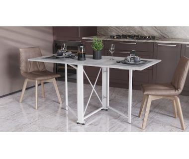 Стол-книга трансформер Орион 2 Ferrum-decor 750x1520x730 Белый металл ДСП Бетон 16 мм (FRD-104596) Стол-книга трансформер Орион 2 Ferrum-decor 750x1520x730 Белый металл ДСП Бетон 16 мм (FRD-104596)