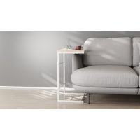 Столик Терри 650x440x330 Белый металл ДСП Дуб Сан-Марино 16мм FRD-104656
