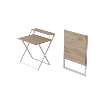 Стіл трансформер Компакт 2 750x790x720 Білий метал ДСП Дуб Сан-Марино 16мм FRD-104698