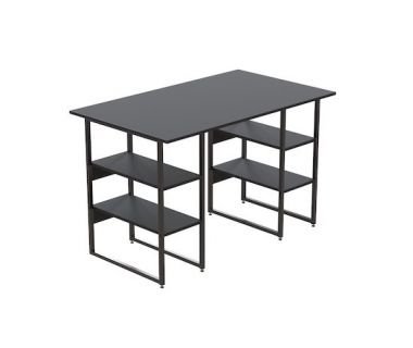 Компьютерный стол Карен 75x120x60 черный ДСП Сосна Кембра 16мм FRD-102044