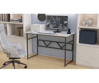 Комп'ютерний стіл Ferrum-decor Райан 75x120x60 чорний ДСП Білий 16мм (FRD-103681) Комп'ютерний стіл Ferrum-decor Райан 75x120x60 чорний ДСП Білий 16мм (FRD-103681)