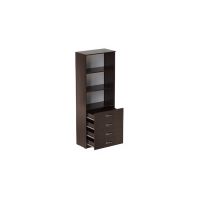 Шкаф Анжело Ferrum-decor на 3 полки с 4 ящиками 1900x700x380 ДСП Венге Магия 16 мм (FRD-105021)
