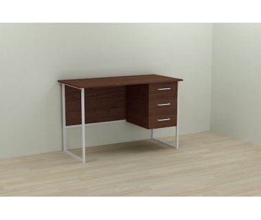 Компьютерный стол Ferrum-decor Гарри 75x120x70 белый ДСП Венге 16мм (FRD-105753)