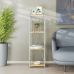 Этажерка 4/34 Ferrum-decor Серии Коннект 120x34x28 серый ДСП Дуб Артизан 16мм (FRD-104285)