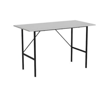 Стіл письмовий TIME Тайм Ferrum-decor 750x1200x600 Чорний метал ДСП Білий 16 мм (FRD-104885)