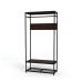 Вешалка напольная Ferrum-decor Трелис 15 180x90x38 черный ДСП Венге 16мм (FRD-105521)