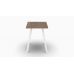 Табурет Ferrum-decor 430x320x320 Белый металл ДСП Дуб Сонома Трюфель 16 мм (FRD-104644)