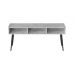 Тумба под телевизор Кентукки Ferrum-decor 45x139x38 Черный металл ДСП Бетон 16 мм (FRD-106727)